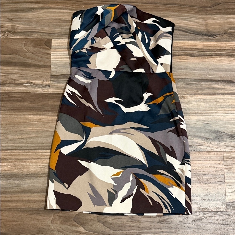 Reiss Juna Printed Bustier Mini Dress Women’s Size 4 NWT